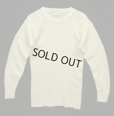画像1: 80'S SEARS サーマル 長袖 Tシャツ ホワイト USA製 (VINTAGE)