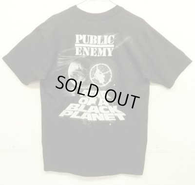画像5: 90'S PUBLIC ENEMY "FEAR OF A BLACK PLANET" シングルステッチ 両面プリント 半袖 Tシャツ ブラック USA製 (VINTAGE)