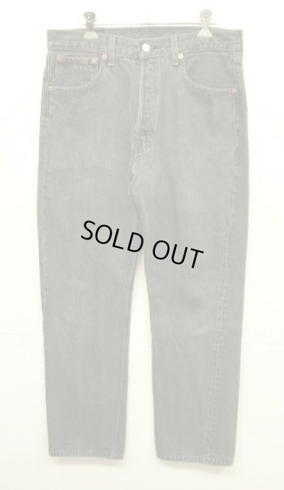 画像1: 90'S LEVIS 501 デニム 先染めブラック W33L30 USA製 (VINTAGE)