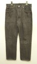 画像1: 90'S LEVIS 501 デニム 先染めブラック W33L30 USA製 (VINTAGE) (1)