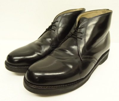 画像1: 80〜90'S WEINBRENNER レザー ポストマン チャッカブーツ ブラック USA製 (VINTAGE)