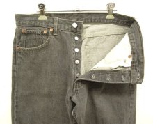 他の写真1: 90'S LEVIS 501 デニム 先染めブラック W33L30 USA製 (VINTAGE)