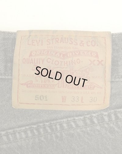 画像4: 90'S LEVIS 501 デニム 先染めブラック W33L30 USA製 (VINTAGE)