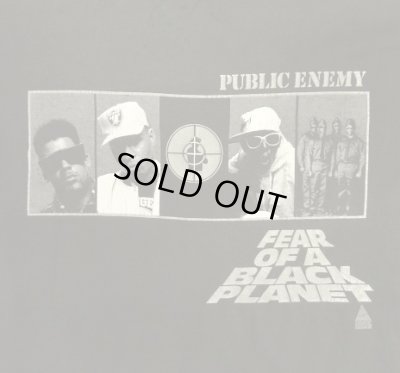 画像3: 90'S PUBLIC ENEMY "FEAR OF A BLACK PLANET" シングルステッチ 両面プリント 半袖 Tシャツ ブラック USA製 (VINTAGE)
