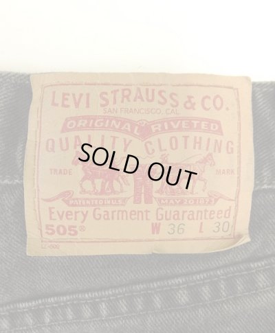 画像4: 00'S LEVIS 505 デニム ブラック W36L30 USA製 (VINTAGE)