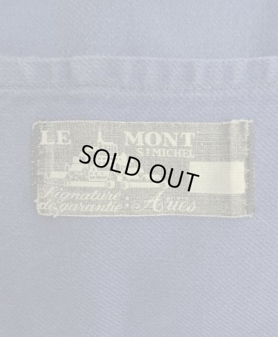 画像2: 60'S LE MONT ST MICHAEL ワークジャケット カバーオール フェードブルー (VINTAGE)