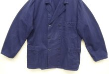 他の写真3: 80'S KLM KLEDING ダブルブレスト ワークジャケット カバーオール インクブルー (VINTAGE)