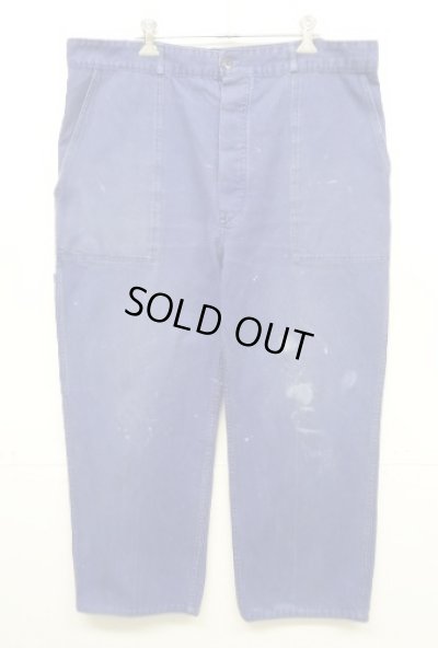 画像1: 70'S ユーロワーク ワークパンツ フェードブルー (VINTAGE)