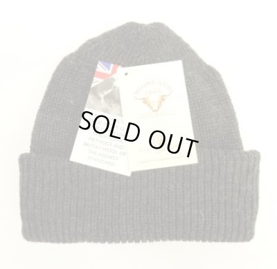 画像1: HIGHLAND 2000 ウール ワッチキャップ チャコール イングランド製 (NEW) 