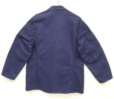 画像4: 80'S KLM KLEDING ダブルブレスト ワークジャケット カバーオール インクブルー (VINTAGE)