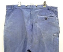 他の写真3: 50'S DUBURE & DEVERCHERE モールスキン フックボタン ワークパンツ フェードブルー (VINTAGE)