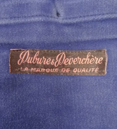 画像2: 50'S DUBURE & DEVERCHERE モールスキン フックボタン ワークパンツ フェードブルー (VINTAGE)