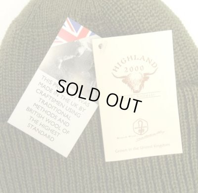 画像3: HIGHLAND 2000 ウール ワッチキャップ オリーブ イングランド製 (NEW) 