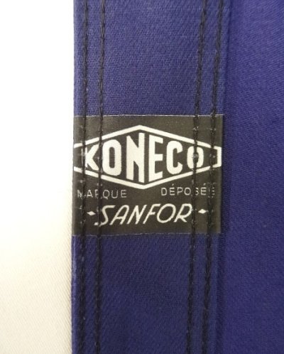 画像2: 60'S KONECO ワークジャケット カバーオール インクブルー (DEADSTOCK)
