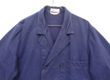 他の写真1: 80'S KLM KLEDING ダブルブレスト ワークジャケット カバーオール インクブルー (VINTAGE)