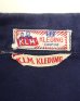 画像2: 80'S KLM KLEDING ダブルブレスト ワークジャケット カバーオール インクブルー (VINTAGE) (2)