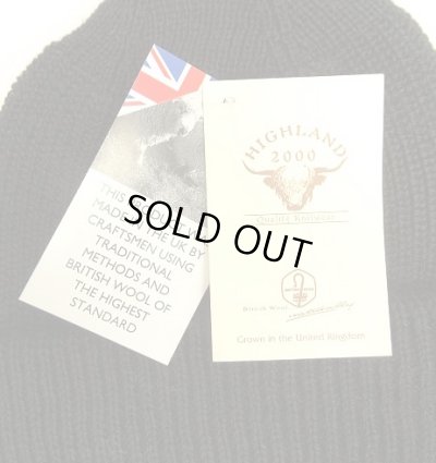 画像3: HIGHLAND 2000 ウール ワッチキャップ ブラック イングランド製 (NEW) 