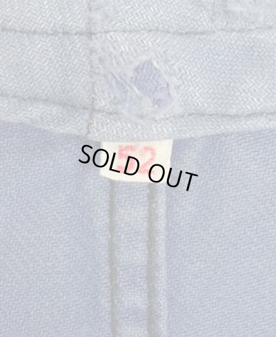 画像3: 60'S LE MONT ST MICHAEL ワークジャケット カバーオール フェードブルー (VINTAGE)