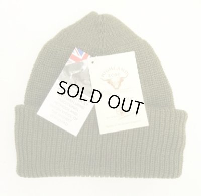 画像1: HIGHLAND 2000 ウール ワッチキャップ オリーブ イングランド製 (NEW) 