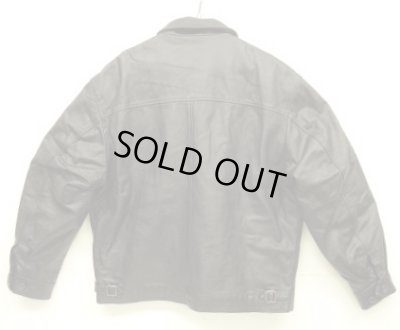 画像4: 00'S GAP 旧タグ 裏地キルティング レザー ドリズラージャケット ブラック (VINTAGE)