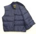 画像3: 90'S EDDIE BAUER 黒タグ グースダウン ダウンベスト ネイビー (VINTAGE) (3)
