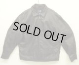 00'S GAP 旧タグ 裏地キルティング レザー ドリズラージャケット ブラック (VINTAGE)