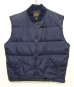 画像1: 90'S EDDIE BAUER 黒タグ グースダウン ダウンベスト ネイビー (VINTAGE) (1)