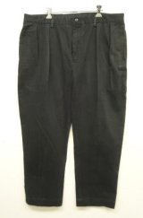 90'S RALPH LAUREN "ETHAN PANT" ツープリーツ チノパンツ ブラック (VINTAGE)