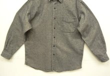 他の写真3: 90'S RALPH LAUREN "LOWELL SPORT" ヘリンボーン 長袖 シャツ チャコールグレー (VINTAGE)