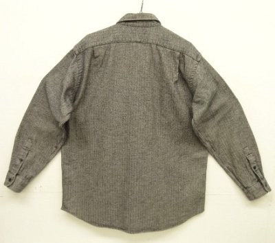 画像3: 90'S RALPH LAUREN "LOWELL SPORT" ヘリンボーン 長袖 シャツ チャコールグレー (VINTAGE)
