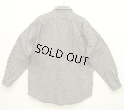 画像3: 90'S RALPH LAUREN "LOWELL SPORT" ヘリンボーン 長袖 シャツ チャコールグレー (VINTAGE)