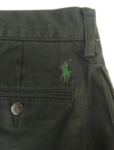 画像4: 90'S RALPH LAUREN "ETHAN PANT" ツープリーツ チノパンツ ブラック (VINTAGE)