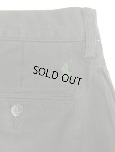 画像4: 90'S RALPH LAUREN "ETHAN PANT" ツープリーツ チノパンツ ブラック (VINTAGE)