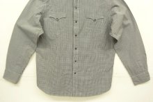 他の写真3: 90'S RALPH LAUREN "WESTERN" ポプリン 長袖 ウエスタンシャツ ブラック/ホワイト ギンガムチェック (VINTAGE)