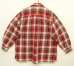 画像4: 00'S EDDIE BAUER チンスト付き ハーフジップ 長袖 フランネルシャツ チェック柄 (VINTAGE) (4)
