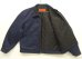 画像4: 80'S RED KAP 裏地キルティング ワークジャケット TALONジップ ネイビー USA製 (VINTAGE) (4)