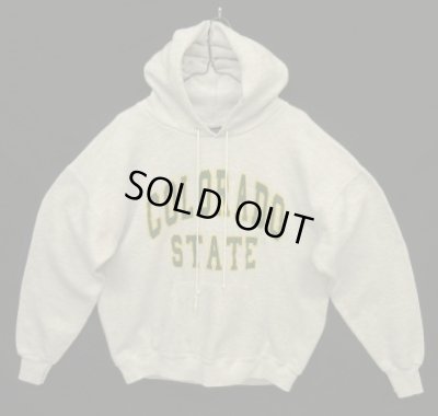 画像1: 90'S JANSPORT プルオーバー スウェットパーカー ヘザーグレー USA製 (VINTAGE)