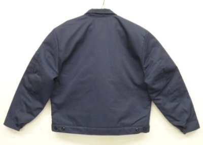 画像5: 80'S RED KAP 裏地キルティング ワークジャケット TALONジップ ネイビー USA製 (VINTAGE)