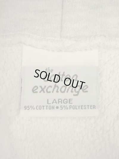 画像2: 90'S THE COTTON EXCHANGE ヘビーウエイト プルオーバー スウェットパーカー ヘザーグレー USA製 (VINTAGE)