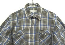 他の写真1: 80'S VAN HEUSEN コットン100% 長袖 フランネルシャツ チェック柄 (VINTAGE)