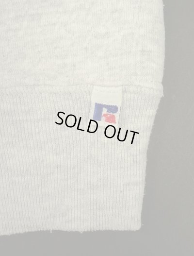 画像4: 90'S RUSSELL ATHLETIC 前Vガゼット付き クルーネック スウェットシャツ ヘザーグレー USA製 (VINTAGE)