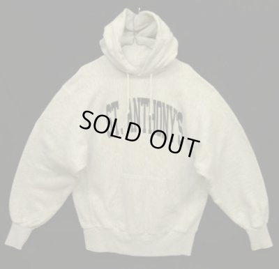 画像1: 90'S THE COTTON EXCHANGE ヘビーウエイト プルオーバー スウェットパーカー ヘザーグレー USA製 (VINTAGE)