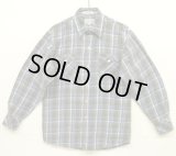 80'S VAN HEUSEN コットン100% 長袖 フランネルシャツ チェック柄 (VINTAGE)
