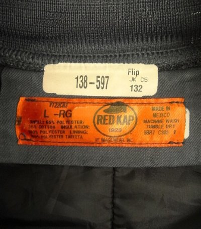 画像2: 90'S RED KAP キルティングベスト チャコール メキシコ製 (VINTAGE)