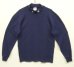 画像1: 90'S MAJESTIC "NEWYORK YANKEES" モックネック 長袖 Tシャツ ネイビー USA製 (VINTAGE) (1)