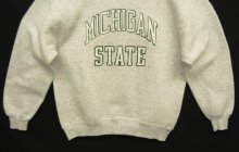 他の写真3: 90'S RUSSELL ATHLETIC 前Vガゼット付き クルーネック スウェットシャツ ヘザーグレー USA製 (VINTAGE)