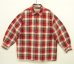 画像1: 00'S EDDIE BAUER チンスト付き ハーフジップ 長袖 フランネルシャツ チェック柄 (VINTAGE) (1)