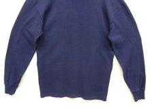 他の写真3: 90'S MAJESTIC "NEWYORK YANKEES" モックネック 長袖 Tシャツ ネイビー USA製 (VINTAGE)