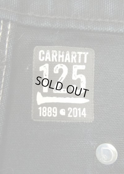 画像4: CARHARTT "125周年モデル" ダブルニー ダック ペインターパンツ ブラック W33L30 USA製 (VINTAGE)