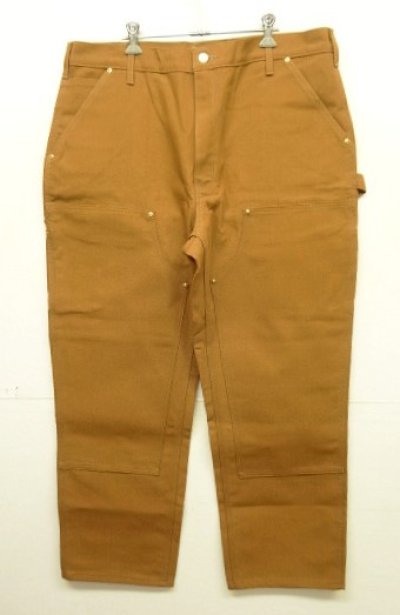 画像1: CARHARTT ダブルニー ダック ペインターパンツ ブラウン W38L30 USA製 (DEADSTOCK)